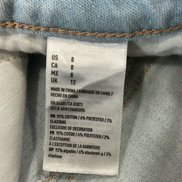 American Eagle High Rise Shortie Jean Shorts - Picture 8 of 13